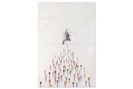 DKD Home Decor Cuadro Lienzo Resina 3D Blanco y Multicolor 100x150 cm