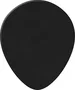DUNLOP Púas 351 Genuine Celluloid Teardrop Negra - Medium Pack 12