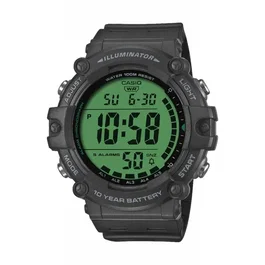 CASIO AE-1500WHC Reloj de Cuarzo Digital para Hombre, Negro, Resistente al Agua 100m