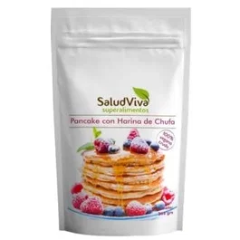 SALUD VIVA Harina de Chufa para Pancakes Eco Vegan, Mezcla para Tortitas Sin Gluten, 265 g