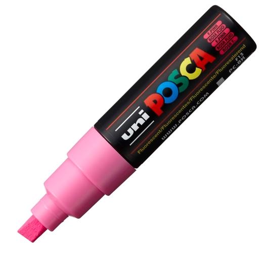 POSCA Marcador Pc-8K No Permanente Punta Biselada 8.0 mm Rosa Fluor POSCA Marcador Pc-8K No Permanente Punta Biselada 8.0 mm Rosa Fluor