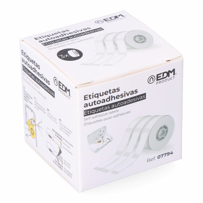 Edm Set de 3 recambios de papel blanco para 07796 Edm Set de 3 recambios de papel blanco para 07796