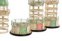 DKD Home Decor Faro Metal Portavelas Surtido de 3 Unidades