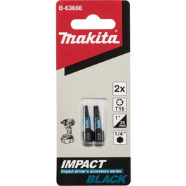 Makita Bit Impact Black T15 25mm (2 piezas)