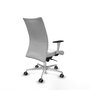 PIQUERAS Y CRESPO Silla Albacete Confidente Blanco con Mecanismo Sincro y Base de Aluminio
