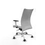 PIQUERAS Y CRESPO Silla Albacete Confidente Blanco con Mecanismo Sincro y Base de Aluminio