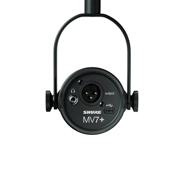 Shure MV7+ Micrófono de Podcast Negro (USB-C + XLR) Shure MV7+ Micrófono de Podcast Negro (USB-C + XLR)