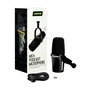 Shure MV7+ Micrófono de Podcast Negro (USB-C + XLR)