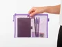 Liderpapel Bolsa Zipper Bag Multiusos Transpirable Poliester DIN A5 Morado Pastel 175x235mm