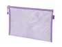Liderpapel Bolsa Zipper Bag Multiusos Transpirable Poliester DIN A5 Morado Pastel 175x235mm