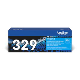 Brother TN-329C Tóner Original Cian, 6000 páginas, Compatible con HL-L8350CDW