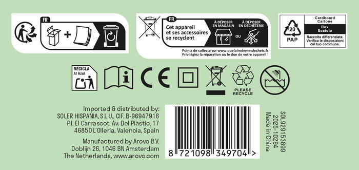 Inde Set Secador Pelo Multiple "Emily In Paris" 20.1 cm Largo x 10.1 cm Ancho x 26.4 cm Alto (6 Cajas)