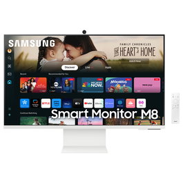 Samsung M80D S32DM801UU Monitor Smart 32" (80 cm) 4K UHD LED VA, 60Hz, HDR10+, USB-C 65W, Blanco