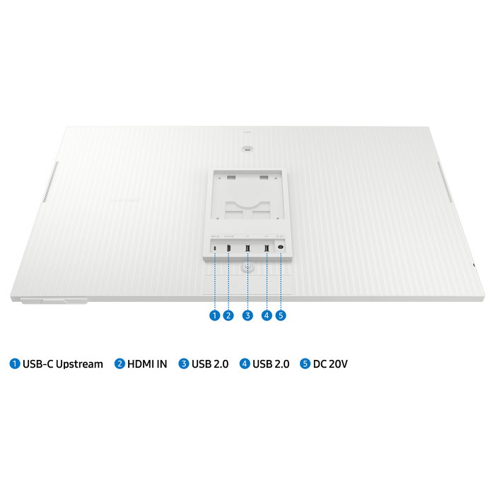 Samsung M80D S32DM801UU Monitor Smart 32" (80 cm) 4K UHD LED VA, 60Hz, HDR10+, USB-C 65W, Blanco