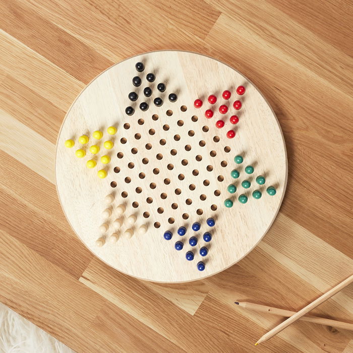 Mister Gadget Juego Damas Chinas De Madera Vintage