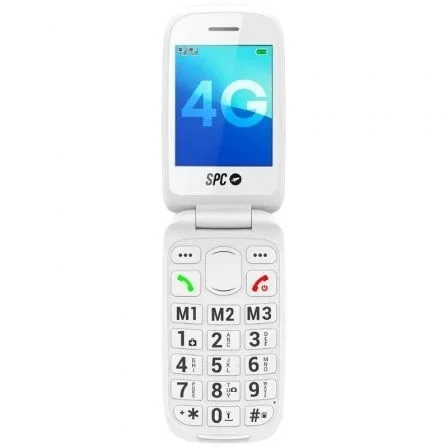 Spc Harmony 2 4G Teléfono Móvil para Mayores con Teclas Grandes, Radio FM, Radio FM, Botón SOS, 3 Memorias Directas y Linterna
