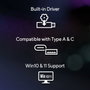 Asus ROG USB-BE92 Adaptador USB Wi-Fi 7 Tribanda BE6500