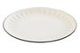DKD Home Decor Pack de 6 Platos Llanos de Porcelana Blanca Lovin White 24
