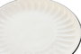 DKD Home Decor Pack de 6 Platos Llanos de Porcelana Blanca Lovin White 24