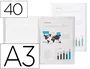 Liderpapel Carpeta Escaparate DIN A3 con 40 Fundas Transparentes
