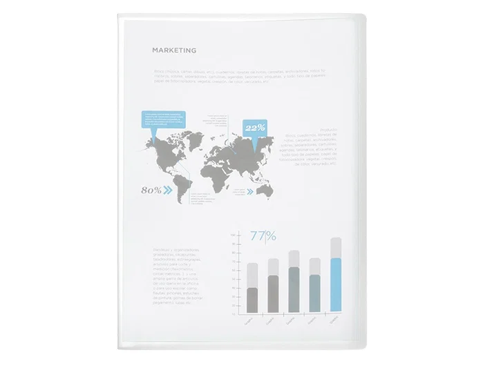 Liderpapel Carpeta Escaparate DIN A3 con 40 Fundas Transparentes