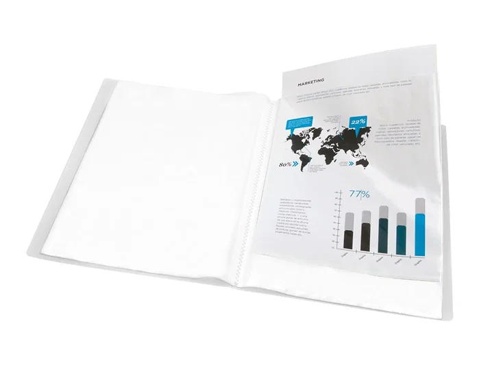 Liderpapel Carpeta Escaparate DIN A3 con 40 Fundas Transparentes
