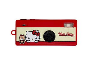 Yashica Funtastic Hello Kitty Cámara Compacta de Llavero en Rojo