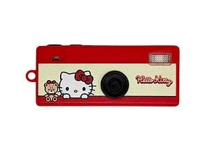 Yashica Funtastic Keychain Hello Kitty Cámara Compacta Roja