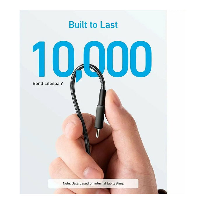 Anker 322 Cable USB-C a USB-C 0.9 m (90 cm) Negro, 60W Carga y Sincronización de Datos, Conectores Macho