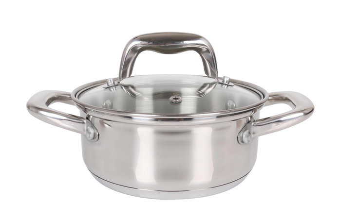 Quttin Cacerola con Tapa Acero Inoxidable 16 cm / 1.5 L New Caesar (6 Unidades)