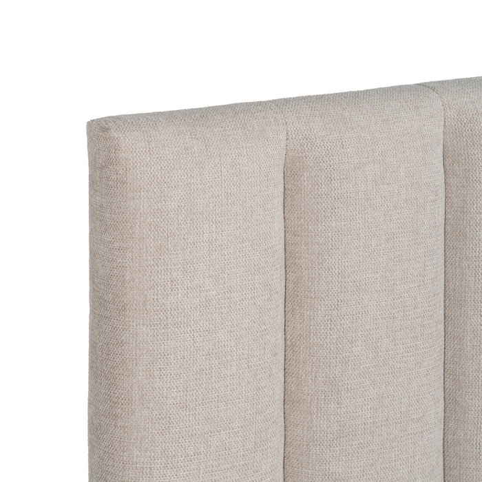 Cabecero Beige Tejido Dormitorio 160 X 8 X 100 cm Cabecero Beige Tejido Dormitorio 160 X 8 X 100 cm