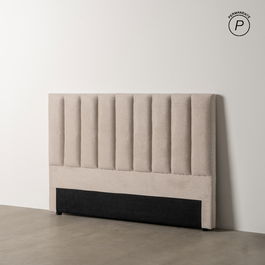 Cabecero Beige Tejido Dormitorio 160 X 8 X 100 cm