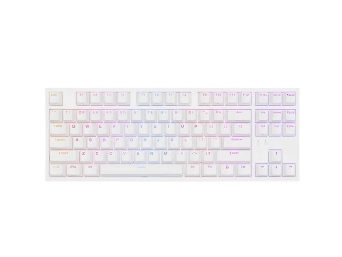 Genesis Thor 404 TKL Blanca RGB Kailh Box Brown V2 Teclado Mecánico Layout Polaco