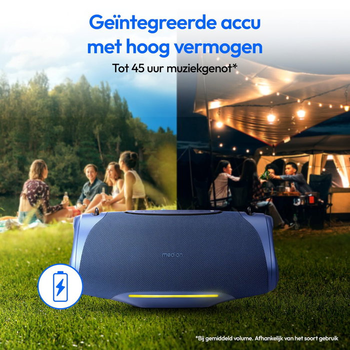 Altavoz Bluetooth Portátil Medion 50077078 Azul 4 W 50 W