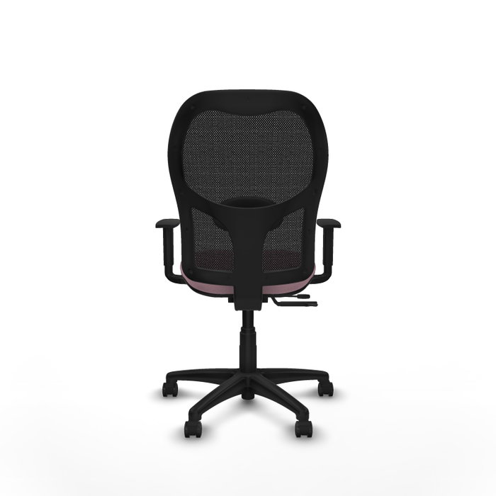 PIQUERAS Y CRESPO Silla de oficina Alocén Bali rosa con malla negra PIQUERAS Y CRESPO Silla de oficina Alocén Bali rosa con malla negra