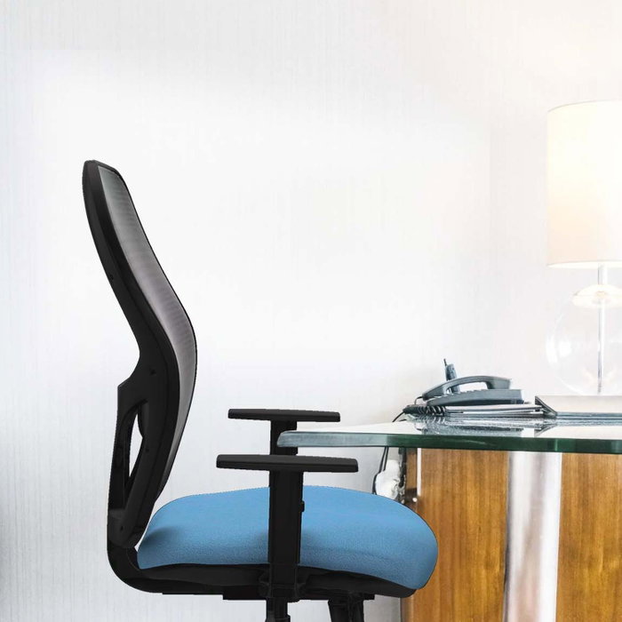 PIQUERAS Y CRESPO Silla de oficina Alocén Bali rosa con malla negra PIQUERAS Y CRESPO Silla de oficina Alocén Bali rosa con malla negra
