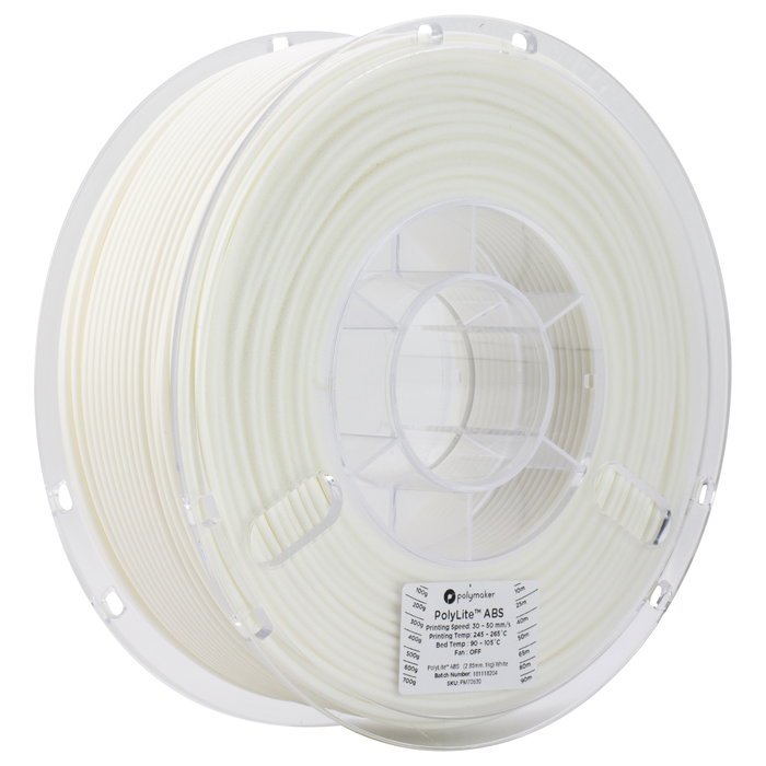 Polmask Filamento ABS 1,75mm Blanco 1kg Polmask Filamento ABS 1,75mm Blanco 1kg