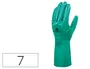 Deltaplus Guantes Nitrilo Flocado Algodón Tratado para Químicos EN388: 3101X, EN ISO 374-1 TYPE:B-JKL, EN ISO 374-5 Y ISO 18889: G2 Talla 7
