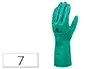 Deltaplus Guantes Nitrilo Flocado Algodón Tratado para Químicos EN388: 3101X, EN ISO 374-1 TYPE:B-JKL, EN ISO 374-5 Y ISO 18889: G2 Talla 7
