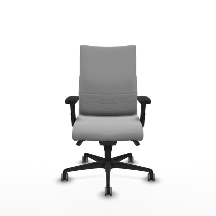 PIQUERAS Y CRESPO Silla Albacete confidente Gris claro con Mecanismo Sincro y Brazos 2D PIQUERAS Y CRESPO Silla Albacete confidente Gris claro con Mecanismo Sincro y Brazos 2D