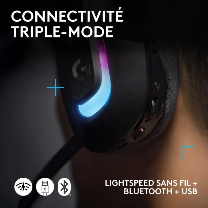 Logitech G522 Lightspeed Auriculares para Juegos Negro
