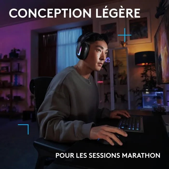 Logitech G522 Lightspeed Auriculares para Juegos Negro