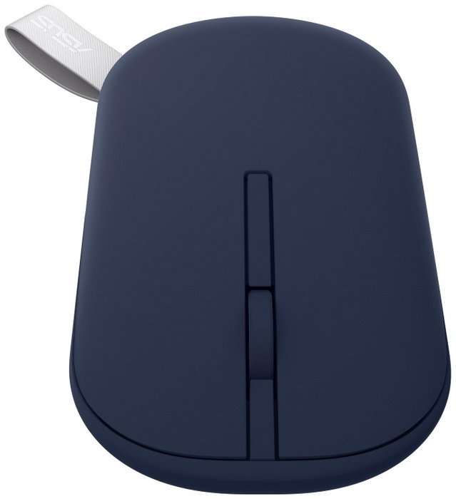 Asus MD100 Granatowa/Błękitna Ratón Inalámbrico Óptico 1600 DPI 2 Botones
