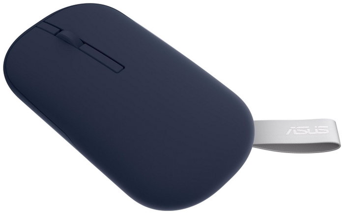 Asus MD100 Granatowa/Błękitna Ratón Inalámbrico Óptico 1600 DPI 2 Botones