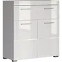 Trendteam TRE4251398913359 Mueble bajo de baño Amanda - Blanco - 2 puertas + 1 cajón - L73 x P31 x H79 cm