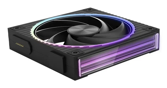 Zalman ZM-DF120 BLACK Ventilador para PC ARGB 120mm Negro - 800-2300 RPM, 4 Pines, Rodamiento de Bolas