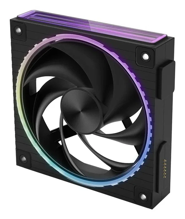 Zalman ZM-DF120 BLACK Ventilador para PC ARGB 120mm Negro - 800-2300 RPM, 4 Pines, Rodamiento de Bolas