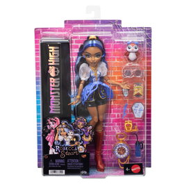 Mattel Muñeca Robecca Steam Monster High con accesorios y Capitán Penny