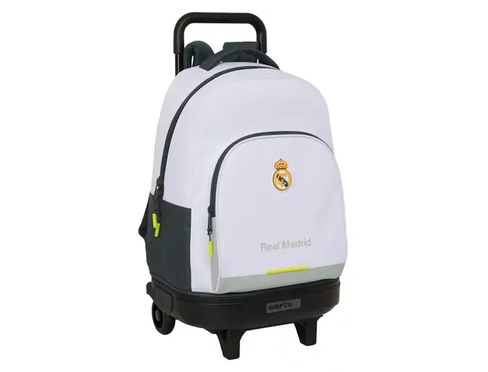 Safta Mochila con Ruedas Compact Extraíble Real Madrid Equipación 25/26