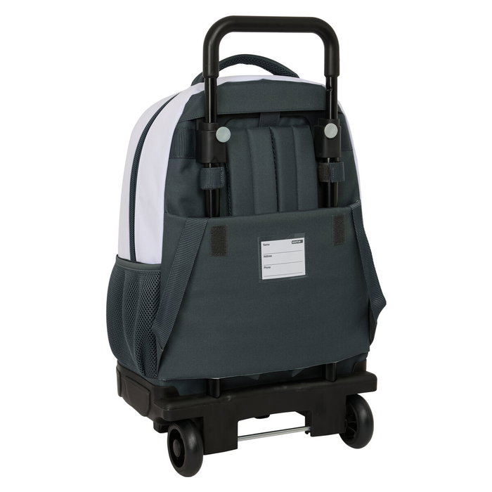 Safta Mochila con Ruedas Compact Extraíble Real Madrid Equipación 25/26